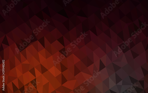 Dark Red vector polygonal background. Brand new colorful illustration in with gradient. Polygonal design for your web site.