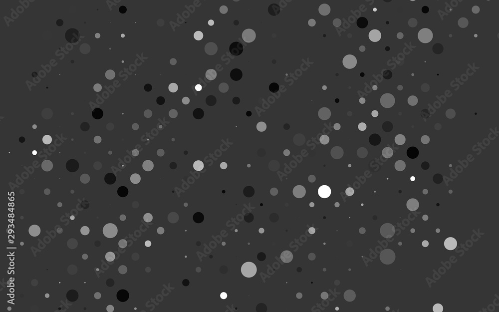 Light Silver, Gray vector layout with circle shapes. Blurred decorative design in abstract style with bubbles. Design for posters, banners.