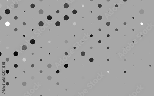 Light Silver, Gray vector backdrop with dots. Beautiful colored illustration with blurred circles in nature style. Template for your brand book.
