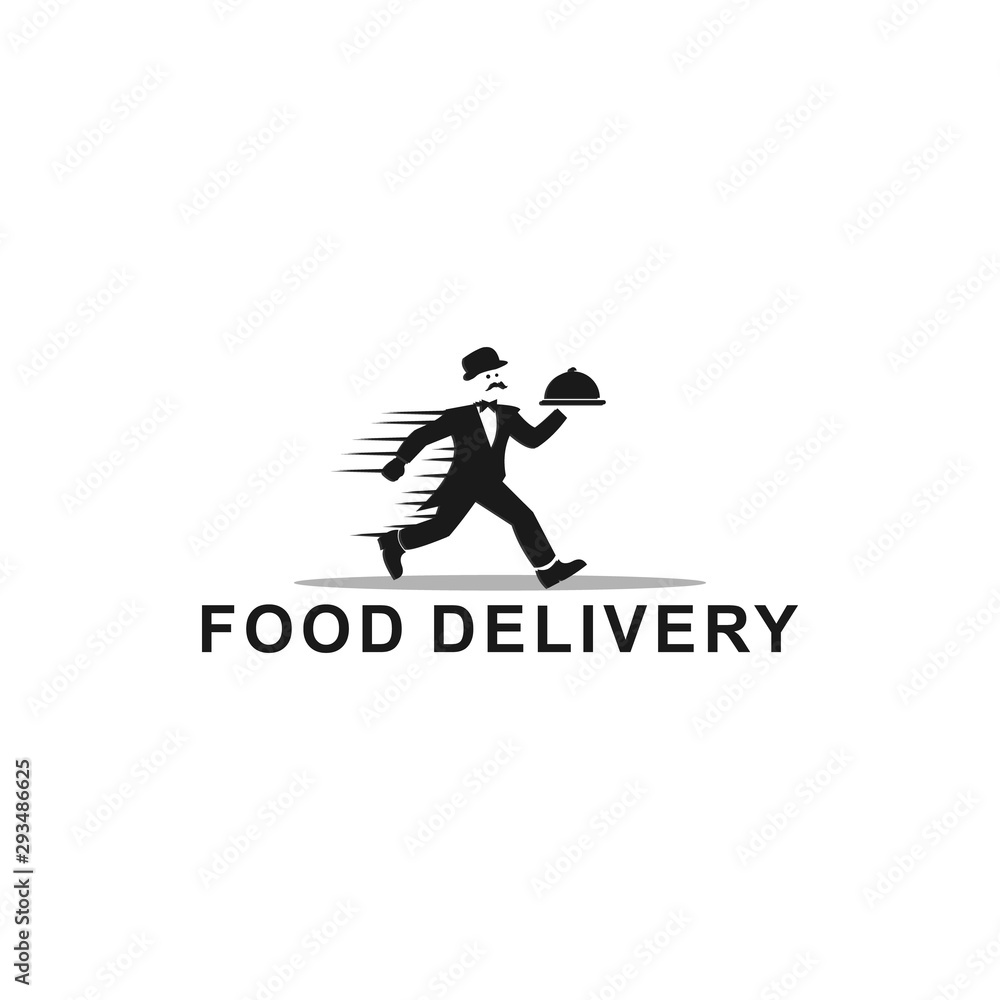 Food delivery logo deign inspiration. Template Food delivery logo deign inspiration. Template