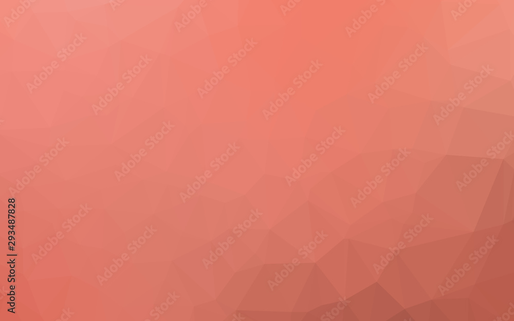 Light Red vector polygonal template. A completely new color illustration in a vague style. Brand new style for your business design.