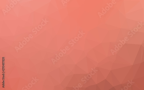 Light Red vector polygonal template. A completely new color illustration in a vague style. Brand new style for your business design.