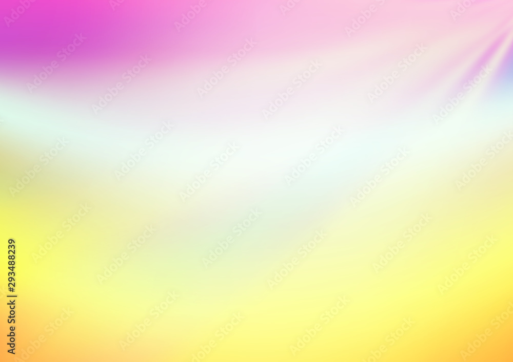 Light Multicolor, Rainbow vector abstract bright template. An elegant bright illustration with gradient. The elegant pattern for brand book.