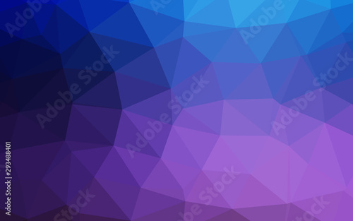 Dark Pink, Blue vector abstract polygonal layout. Glitter abstract illustration with an elegant design. Elegant pattern for a brand book.