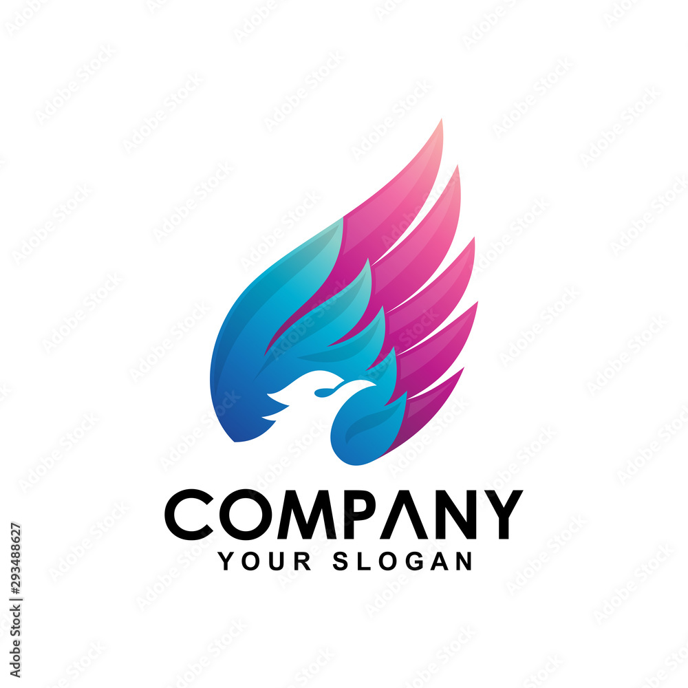 Wing phoenix bird vector logo, phoenix logo, bird symbol Wing phoenix bird vector logo, phoenix logo, bird symbol