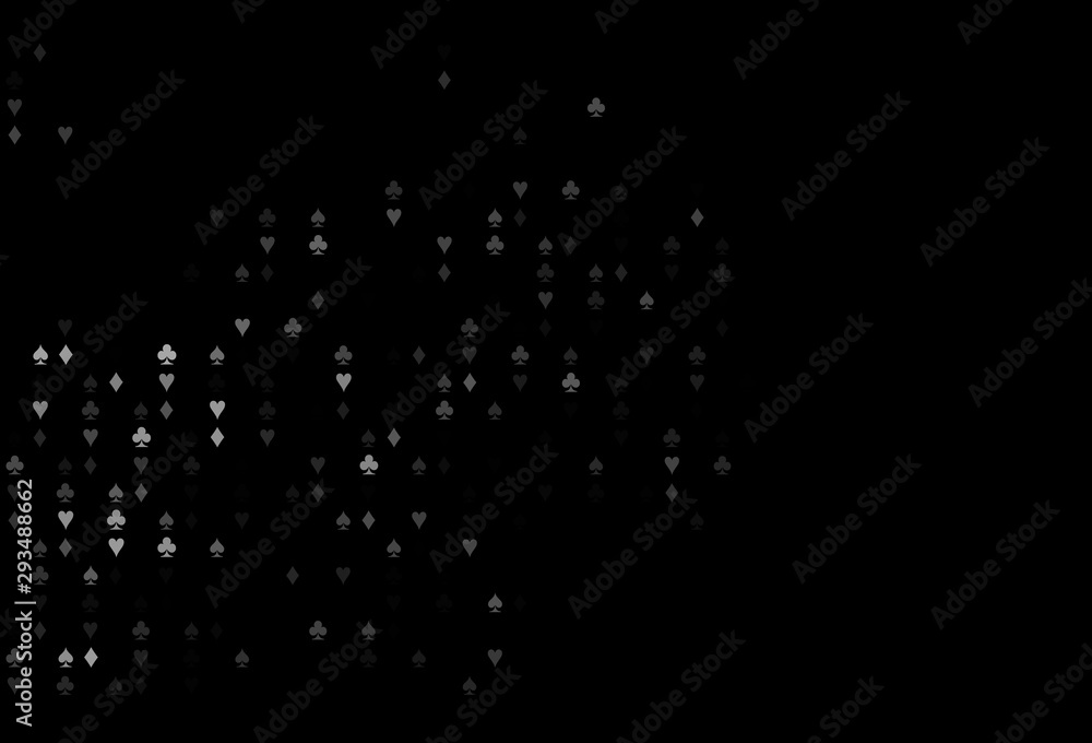 Dark Silver, Gray vector layout with elements of cards. Dark Silver, Gray vector layout with elements of cards.