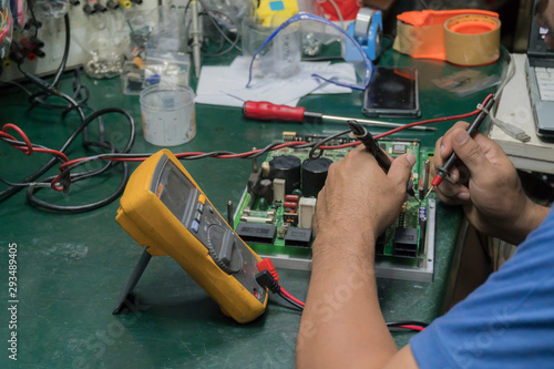 Electronic board repairman, industrial machinery