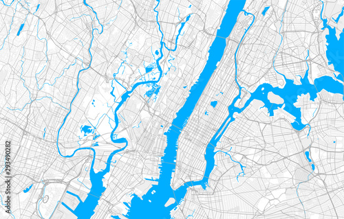 Rich detailed vector map of Union City, New Jersey, USA