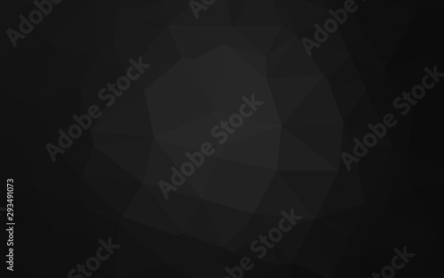 Dark Silver, Gray vector polygonal template. An elegant bright illustration with gradient. Elegant pattern for a brand book.