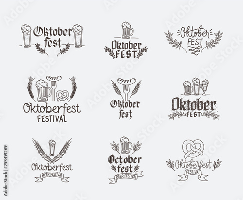 Oktoberfest design, Beer Festival illustration