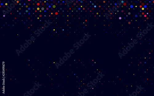 Light Multicolor, Rainbow vector pattern with spheres. Modern abstract illustration with colorful water drops. Pattern for beautiful websites.
