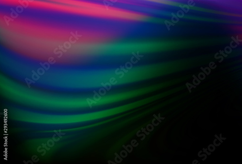 Dark Multicolor, Rainbow vector background with lava shapes.