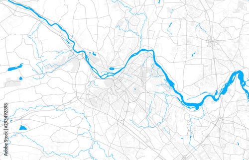 Rich detailed vector map of Schenectady, New York, USA
