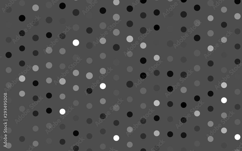 Dark Silver, Gray vector cover with spots. Blurred decorative design in abstract style with bubbles. Design for posters, banners. Dark Silver, Gray vector cover with spots. Blurred decorative design in abstract style with bubbles. Design for posters, banners.