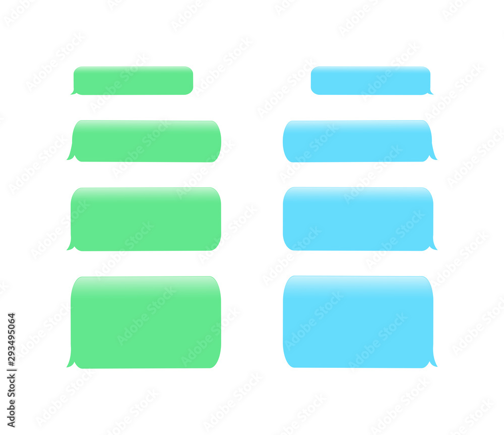Vector modern sms or message icons. Bubble speech set - stock vector Vector modern sms or message icons. Bubble speech set - stock vector