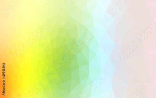 Light Multicolor  Rainbow vector abstract mosaic pattern. Brand new colorful illustration in with gradient. Elegant pattern for a brand book.