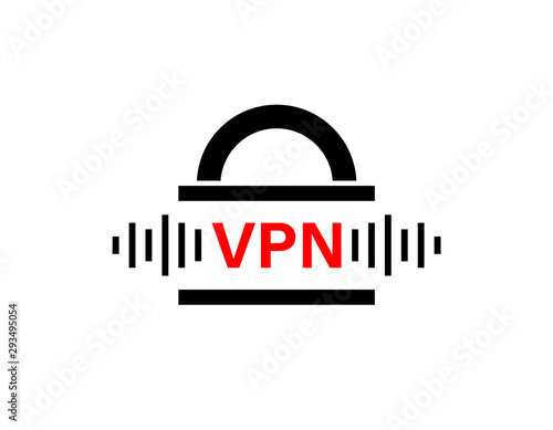 Secure VPN data transfer icon on a white background.