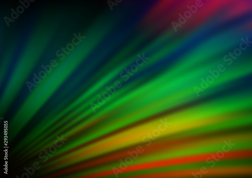 Dark Multicolor, Rainbow vector blur pattern. A vague abstract illustration with gradient. A completely new design for your business.