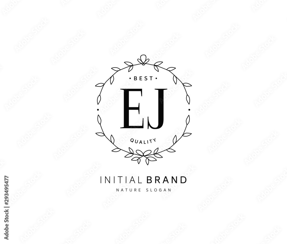 E J EJ Beauty vector initial logo, handwriting logo of initial signature, wedding, fashion, jewerly, boutique, floral and botanical with creative template for any company or business. E J EJ Beauty vector initial logo, handwriting logo of initial signature, wedding, fashion, jewerly, boutique, floral and botanical with creative template for any company or business.