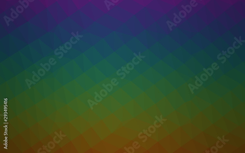 Wallpaper Mural Dark Multicolor, Rainbow vector shining triangular pattern. Modern geometrical abstract illustration with gradient. Elegant pattern for a brand book. Torontodigital.ca