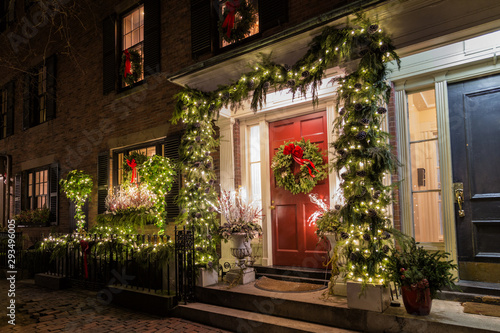 Christmas Decoration on the Door