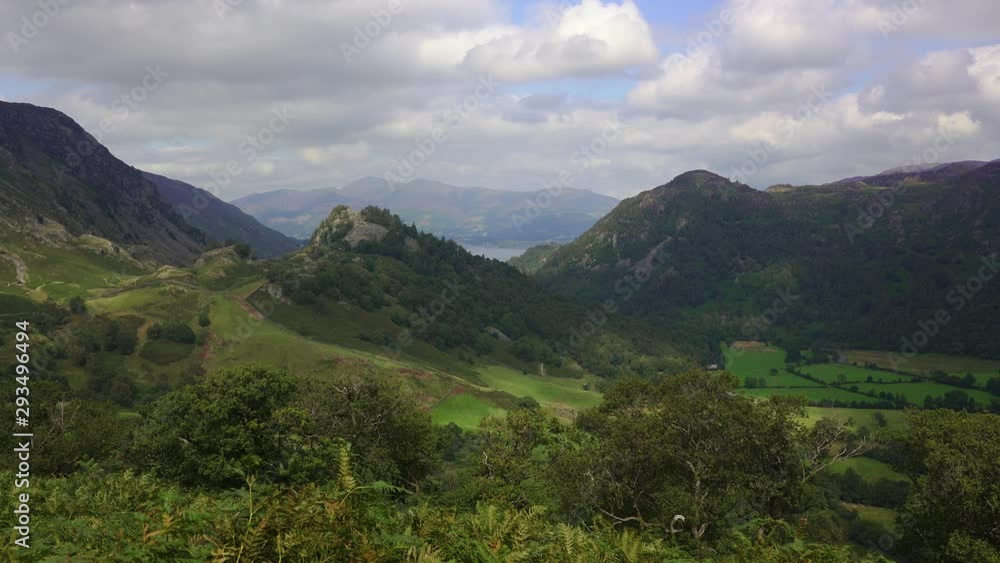 View of Castle Cragg from High Doad in Borrowdale, English Lake District View of Castle Cragg from High Doad in Borrowdale, English Lake District