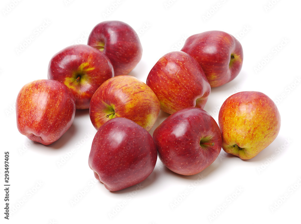 Red apples isolated on white background Red apples isolated on white background