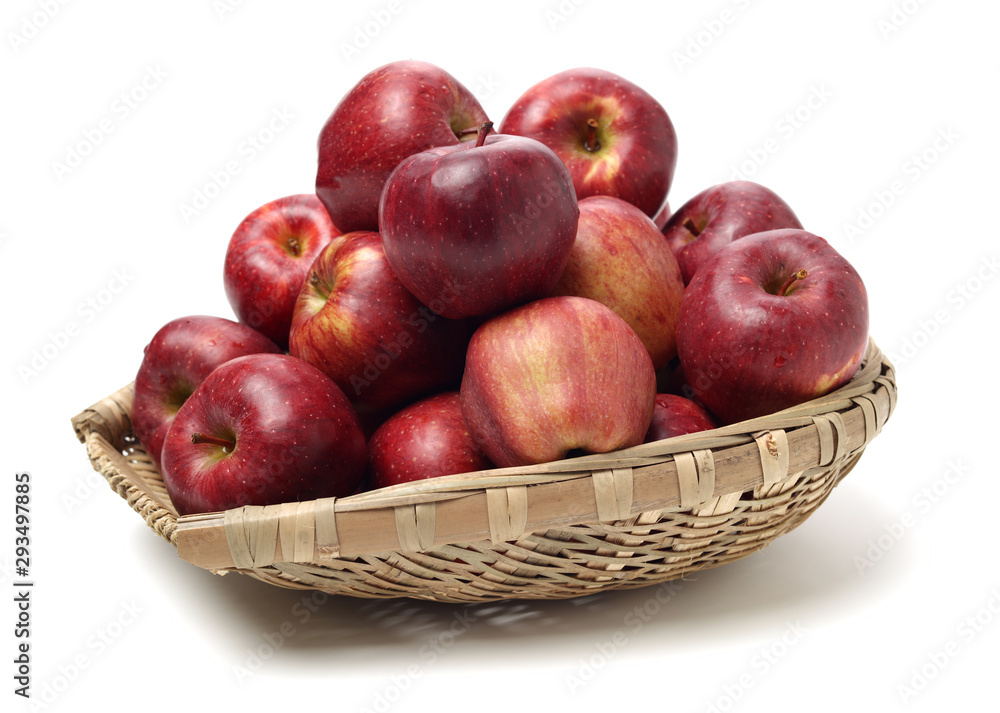 Red apples isolated on white background Red apples isolated on white background