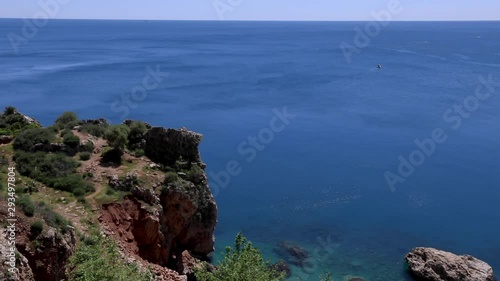 Aerial video of Antalya Konyaaltı Beach 4K Video