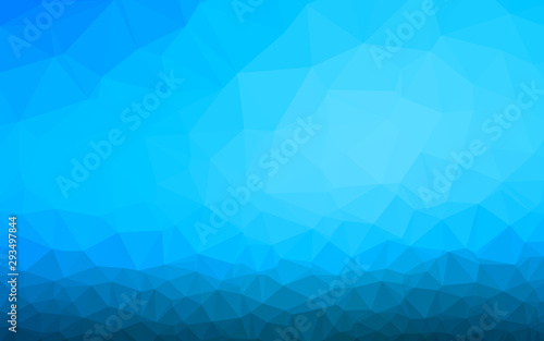 Light BLUE vector blurry triangle pattern. Colorful illustration in abstract style with gradient. Polygonal design for your web site.