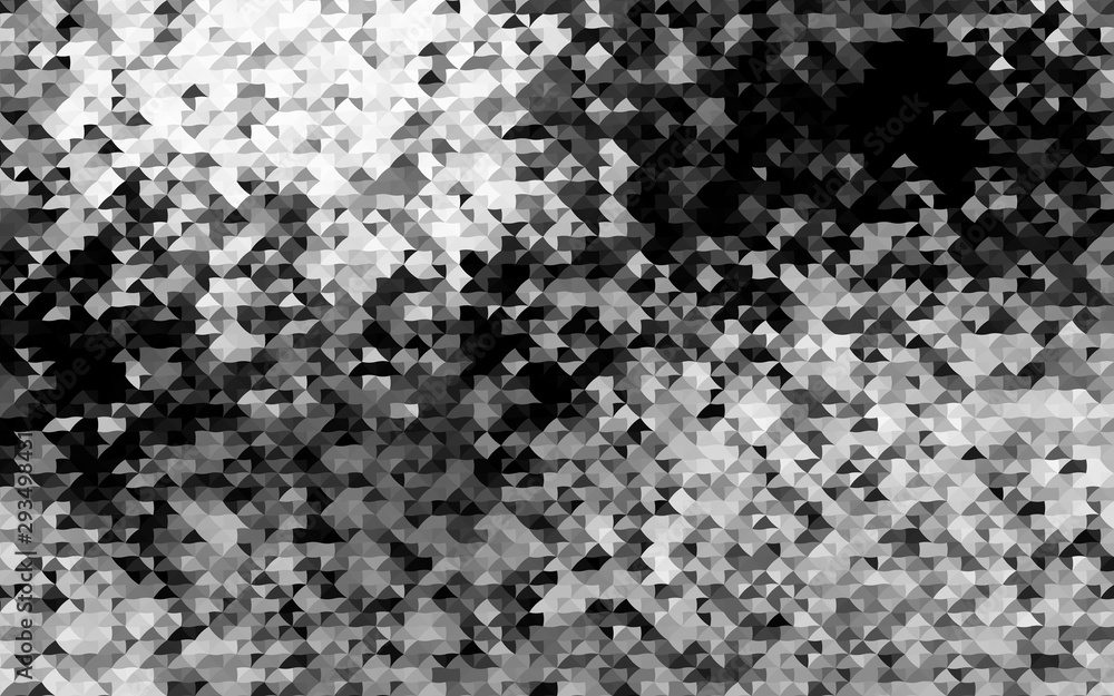 Obraz premium Dark Silver, Gray vector pattern in polygonal style. Glitter abstract illustration with triangular shapes. Template for wallpapers.
