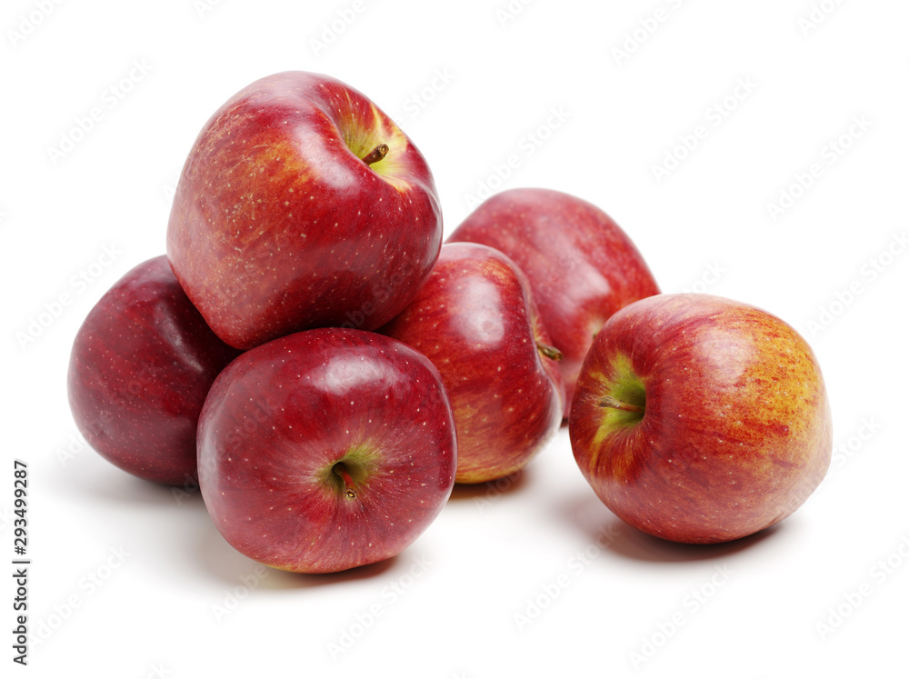 Red apples isolated on white background Red apples isolated on white background