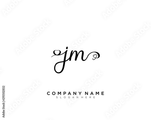 JM Initial handwriting logo