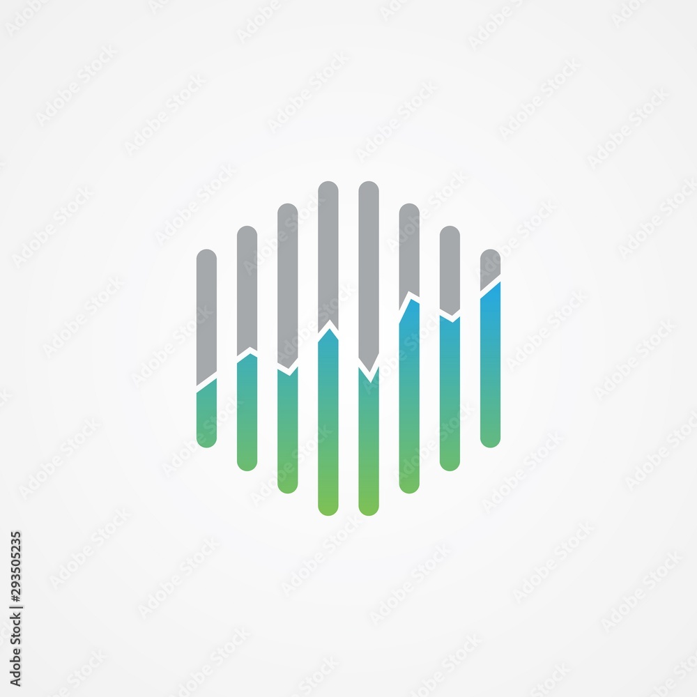 Hexagon technology graphic chart vector design for web icon or smartphone app with gradation color Hexagon technology graphic chart vector design for web icon or smartphone app with gradation color