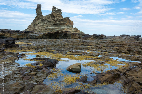 Eagles Nest rock formation in Bunurong Marine and Coastal Park in Victoria, Australia. photo