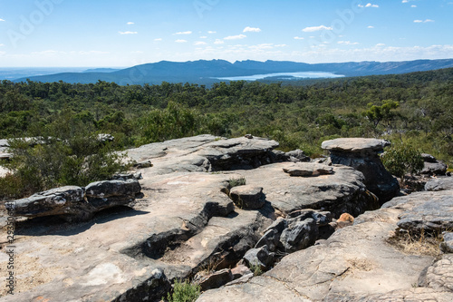 Rocky landscape in the Grampians region of Victoria, Australia.