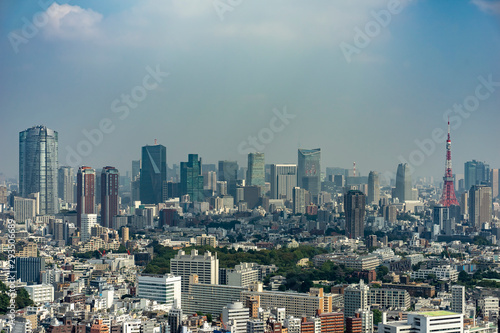東京 都市景観 高層ビルからの眺め