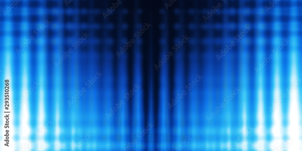 Blue grid glow light abstract background