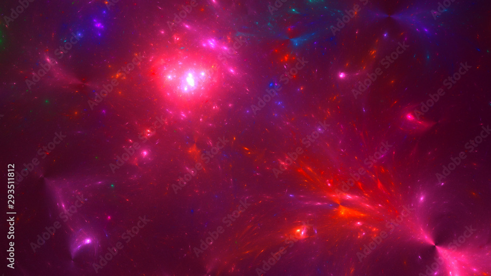 3D rendering abstract space and nebula background 3D rendering abstract space and nebula background