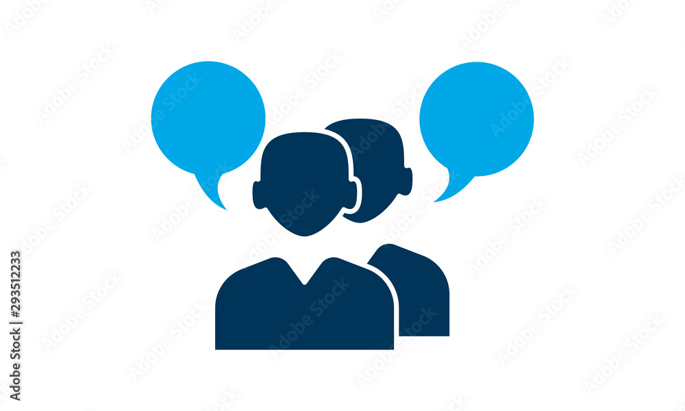 Conversation icon for debate, discussion, and communication concepts Conversation icon for debate, discussion, and communication concepts