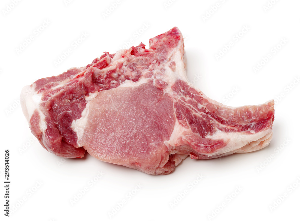 Raw Pork Ribs Isolated On White Background Raw Pork Ribs Isolated On White Background