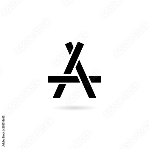 A letter logo, A letter logo design simple illustration template Free Download A letter logo, A letter logo design simple illustration template - GFXLoad