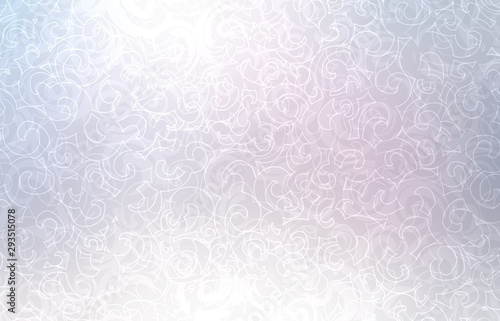 Fototapeta Naklejka Na Ścianę i Meble -  Lens flare on light curls blur background. Shiny pastel clear twirls texture.