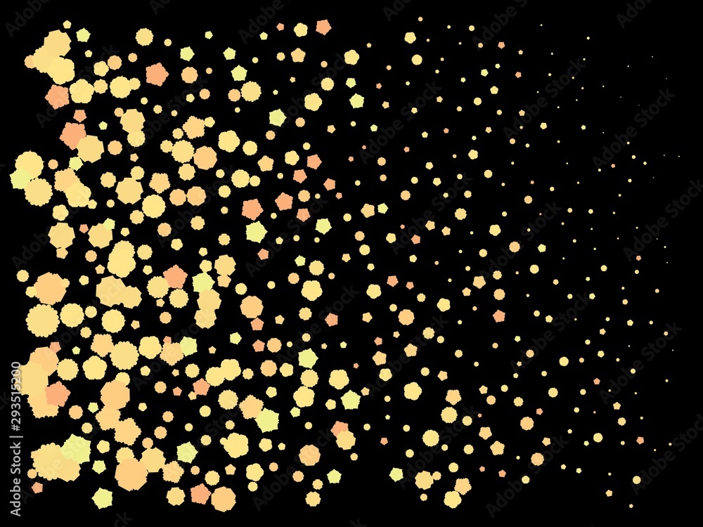 Beautiful shiny falling crackers.