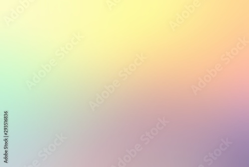 Yellow lilac pink transparent transition. Blurred gradient simple background. Light soft abstract texture. Warm shine.