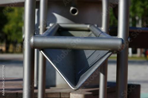 metal construction trench for the water supply