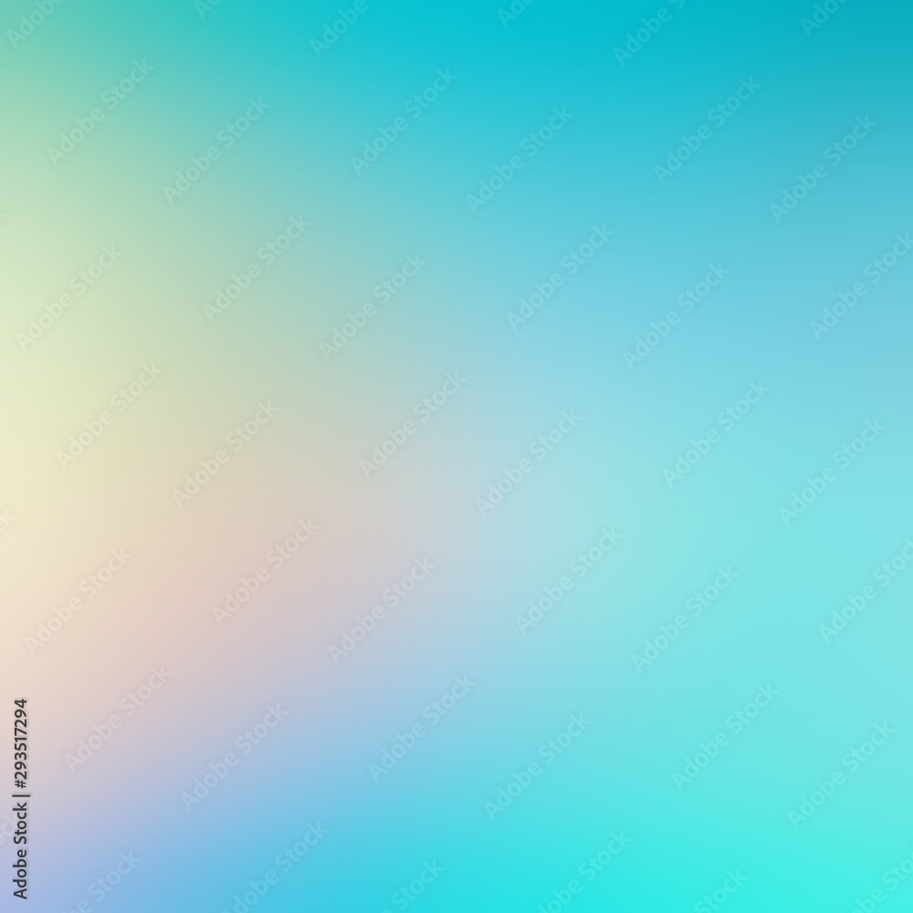 Obraz premium Wonderful spectrum shine on heaven. Blue pink yellow transition soft pattern. Incredible sky light blur background. 