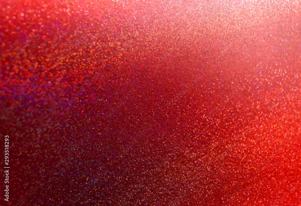 Red glitter texture. Sparkles shimmer background. Christmas blink illustration. Flicker impressive backdrop.