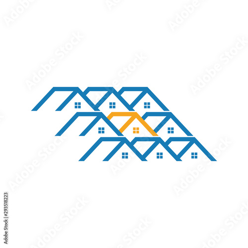 Real estate graphic design template vector isolated