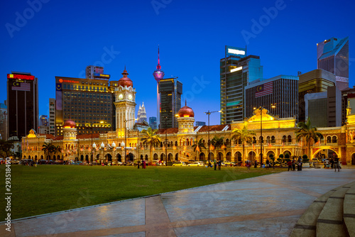 Photography sultan abdul samad building in Kuala Lumpur, Malaysia